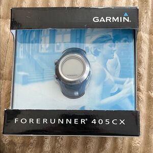 Garmin Forerunner 405CX Smartwatch - Silver and Black